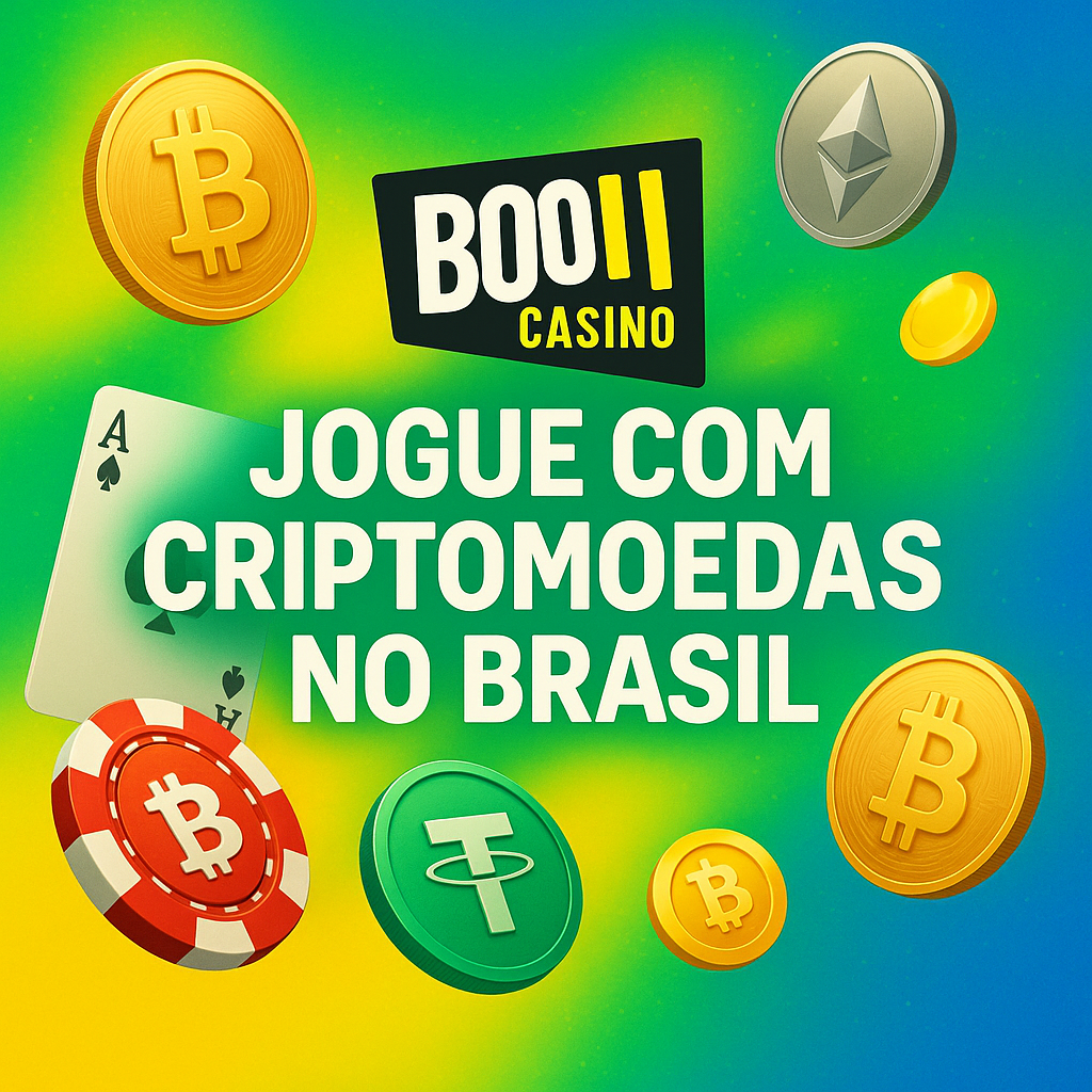 Bitcoin e Ethereum usados em depósitos e saques no Booi Cassino Brasil