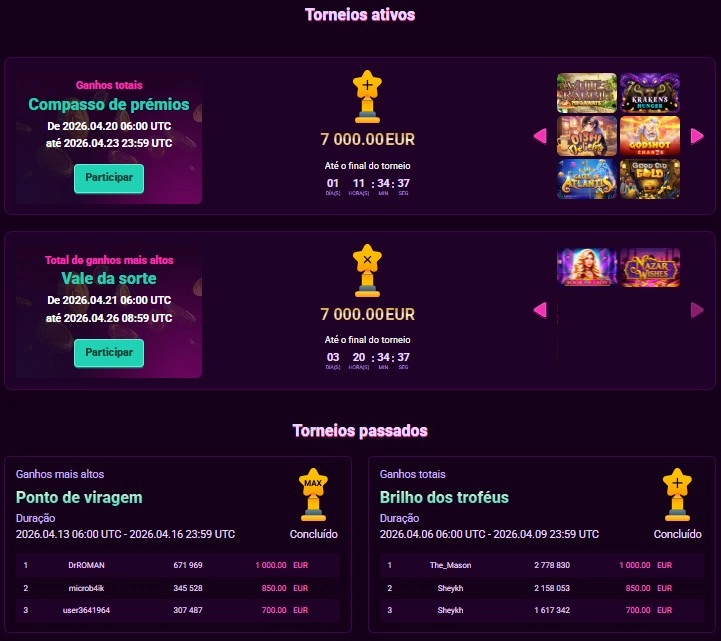 Bônus e promoções no Booi Cassino